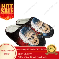 Hellraiser Movie Pinhead Halloween Home Cotton Custom Slippers Mens Womens Sandals Plush Keep Warm Shoes Couple Thermal Slipper