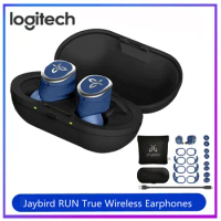 New Logitech Jaybird RUN True Wireless Earphones Sport Wireless Earphones Waterproof&amp; SweatProof Custom 12 Hours Sound Original