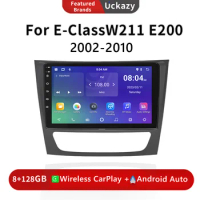 Car Radio Android 13 For Mercedes Benz E-class11 W211 E200 W219 Multimedia Audio Video Head unit GPS Navigation Wireless Carplay