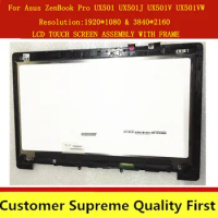 15.6'' Touch Screen Glass Digitizer Assembly For Asus ZENBOOK Pro UX501 series FHD UHD Front Bezel