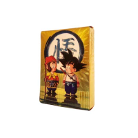 Dragon Ball Cards Metal Gold Goku Vegeta English Card Collection Battle Child Christmas Gift