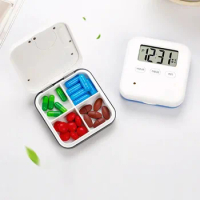 2024 Newest Electronic Smart Pill Box Timing Pill Box Portable Medicine Dispensing Organiser New Style Smart Pill Box Food Grade