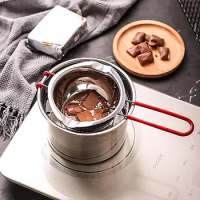 400ml Chocolate Butter Melting Pot Stainless Steel Cheese Fondue Boiler Pot Candle Soap Melting Non-stick Tool Kitchen Gadgets