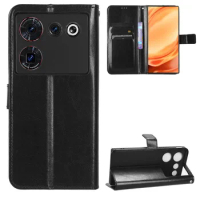 Flip Wallet PU Leather Case For ZTE Nubia Z50 Ultra Mobile Phone Case Cover Card Slot Holders For ZTE Nubia Z40S Pro/Nubia Z50