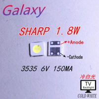 50pcs For SHARP LED LCD TV Backlight Application LED 3535 3537 LED Backlight TV High Power 1.8W 6V Cool white LED Backlight