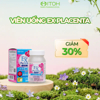 Viên uống Placenta ITOH EX Placenta 120 viên - Hỗ trợ cân bằng nội tiết, chống lão hóa và sáng đều m