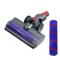 Electric for Fluffy Floor Brush Head for Dyson V7 V8 V10 V11 Vacuum Cleaner Replacement Parts with Roller Brush