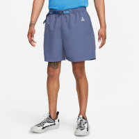Nike 短褲 ACG Trail 男款 灰藍 腰帶 膝上褲 越野 戶外 工裝 拉鍊口袋 CZ6705-491