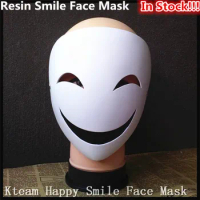 Tope Grade Resin Mask Black Bullet Kagetane Hiruko Moive Japanese Anime Smile Face Mask Halloween Cosplay Costume Party Prop Toy
