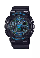 CASIO Casio G-Shock GA-100CB-1ADR Blue Dial Resin Strap Men Watch