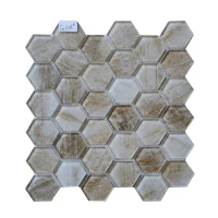 mirror tiles decorative wall back splash peel and sticker for kitchen Crystal Glass Mosaic Transparent Chips