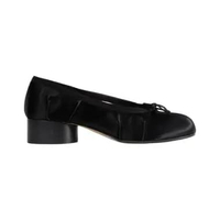 Maison Margiela Tabi Satin Ballerina Black 38 Black