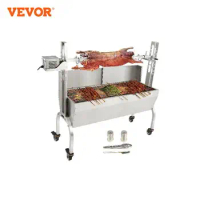 VEVOR Stainless Steel Rotisserie Grill BBQ Whole Pig Charcoal Spit Grill, Electric BBQ Hog Rotisserie, Lamb Rotisserie System