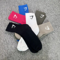 GYMShark Sports Socks Thick Terry Mid Crew Socks Unisex Gym Yoga Outdoor