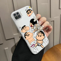 Sarung Telefon, Untuk OPPO F17, F17 Pro, F19 4G, F19 Pro, Corak Kartun 2 Dalam 1, Frosted, Anti Cap