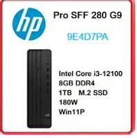 【2023.2 12代Win11】HP Pro SFF 280 G9  9E4D7PA 商用電腦 Pro SFF 280G9/i3-12100/8GB*1/1TB SSD/180W/W11P/333