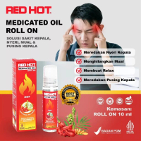 RED HOT Minyak Angin Roll On 10ml - Medicated Oil Jahe Merah