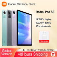 Xiaomi Redmi Pad SE Global Version Mi Tablet Snapdragon® 680 128GB / 256GB Quad speakers Dolby Atmos® 11" Display 8000mAh