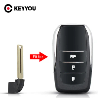 KEYYOU Smart Key Blade Insert Emergency Key Fit For Toyota Camry Avalon RAV4 Prius C Corolla 2012 2013 2014 2015 Uncut Car Key