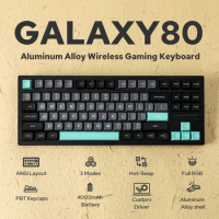 EPOMAKER x Feker Galaxy80 BT5.0/2.4G/USB-C Gasket-mounted Custom Keyboard Hot Swappable NKRO Creamy Keyboard for Win/Mac