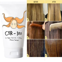100ml Keratin Hair Straightening Cream Collagen Coating Hair Protein Treatment Straightening Repair Damage Frizzy