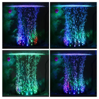 A LOVABLE Colorful Lighting Oxygen Bubble Light, Aquarium Lamp, LED Diving Light, EU Plug, Fish Tan
