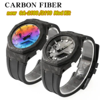 Gm 2100 Meteorite Carbon Fiber Mod Kit for Ga2100 Ga 2110 Luxury Fiber Case Strap for GA-2100 Bezel Bracelet Watch Band GAB2100