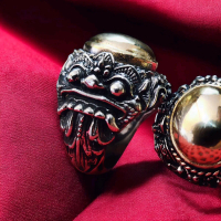 WESI KUNING PANCADATU CINCIN PRIA WANITA BOMO HIGH Lv ORIGINAL by DEWATA SILVER BALI AURA Ring Akse