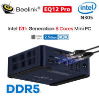 Beelink EQ12 Pro Mini PC 12th Gen Intel Core i3 N305 N100 16GB DDR5 500GB 1T PCle SSD Wifi6 BT5.2 2.5Gbps Desktop Gamer Computer