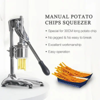 LXCHAN Commercial Long 30cm Potato Ships Squeezers Machine French Manual Fries Cutters American Fried Potato Chip