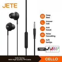 JETE Cello with Noice Cancelling Headset | Earphone