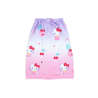 【SANRIO 三麗鷗】兒童用抗UV浴巾裙 115*70cm Hello Kitty 櫻桃(生活雜貨)