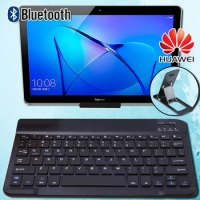 Mini Wireless Bluetooth Keyboard for Huawei Honor Pad 5/Play Note 9.6"/MediaPad M2 10/M3/M5/M6/T1/T2/T5 Tablet Keyboard+Bracket