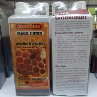Madu murni madu asli kalimantan 1KG plus bee pollen royal jelly