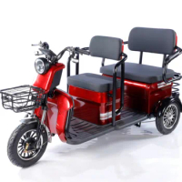 800W Electric Tricycle Double Row Seat 3 Wheels Electric Scooter For Passagers Suitable for Elderly People