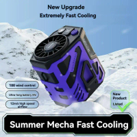 6000mAh Waist Fan Portable Handheld Hanging Neck Fan Ultra-Strong Wind with Phone Charging LED Light