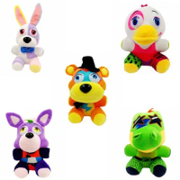 20cm FNAF Stuffed Plush Toys Freddy Fazbear Bear Foxy Rabbit Bonnie Chica Peluche Juguetes 5 Nights At Freddy Plushie Toys Gifts