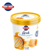 【Kri Kri】希臘優格 冰淇淋 蜂蜜 320g(卡路里低、不含麩質 蜂蜜)