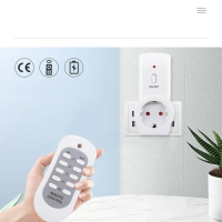 433.92Mhz Wireless Remote Control Socket 16A 230VAC for Home Appliance Light Fan