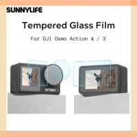 SUNNYLIFE For DJI Osmo Action 4 3 Tempered Protective Glass Film Screen Lens Protector DJI Osmo Action 4 3 Accessory