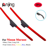 LNJING Colorful Windshield Wiper Blades For Nissan Murano SUV Z50 Z51 Z52 2003 2007 2008 2010 2014 2016 2019 2020 2022 2023 2024