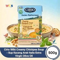 Cirio 1856 Creamy Chickpea Soup 500g - Sup Kacang Arab Italia Extra Virgin Olive Oil