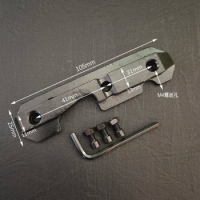 Tactical AK47 Steel Dovetail Side Plate Milled Stamped Receivers Accepts AK Side Rail Scope Mount Ruger 10/22 Hunting Base