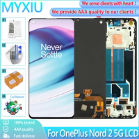 Original 6.43" For OnePlus Nord 2 5G DN2101 DN2103 LCD Display Touch Screen With Frame Digitizer Panel Assembly Replacement