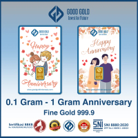 Logam Mulia Good Gold 0.25 Gram edisi Anniversary/ Emas Batangan GoodGold 0,25gr