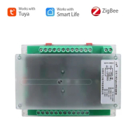 Tuya Zigbee smart switch DIY 30A relay module adapter smart life APP 8 channel control switch