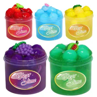 Crystal Clear Putty Set Kids Crystal Modeling Clay Toy Non Sticky Slimes Soft Jelly Clay Fake Candy Birthday Party Favors Gifts