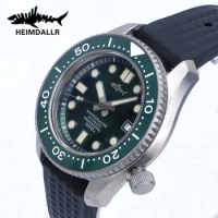 HEIMDALLR SBDX Men's Titanium Diver Watch Sapphire Crystal NH35 Automatic Mechanical 30 Bar Water Resistant Luminous Watches