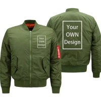 Your OWN Design Brand Logo/Sending pictures customization Men Women Flight suit jacket Winter Fleece Jacket Waterproof windproof