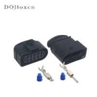10 Pin 1J0973835 1J0973735 3.5mm Car Temp Sensor Wiring Plug Deflation Valve Connector For Audi VW Jetta Mk4 Passat CC Golf